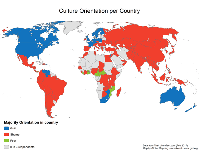 Cultural Orientation per Country